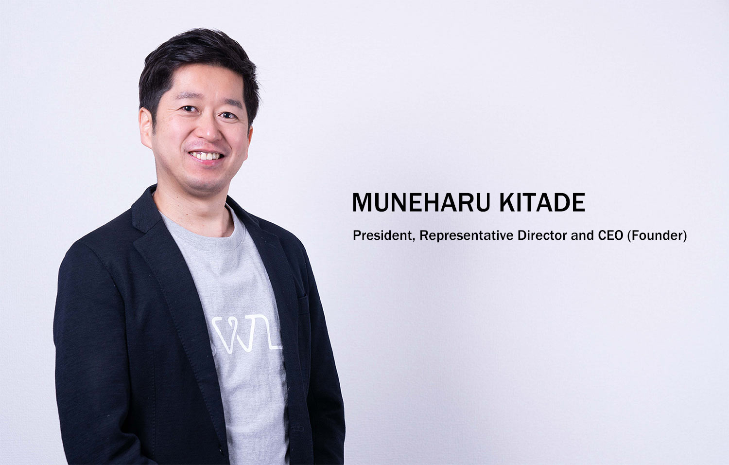 Muneharu Kitade President, Representative Director and CEO (Founder)